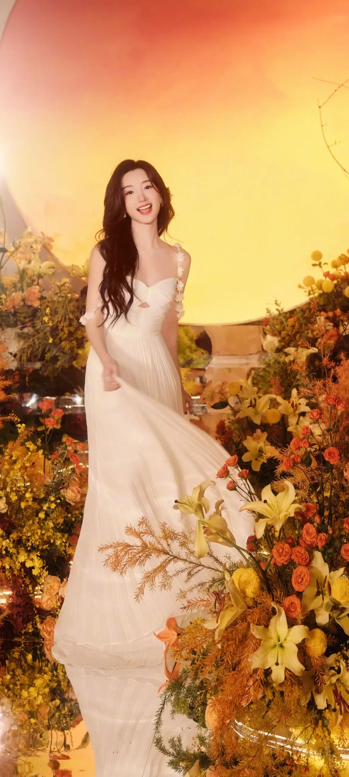 花仙子毛晓彤粉色写真壁纸插图1
