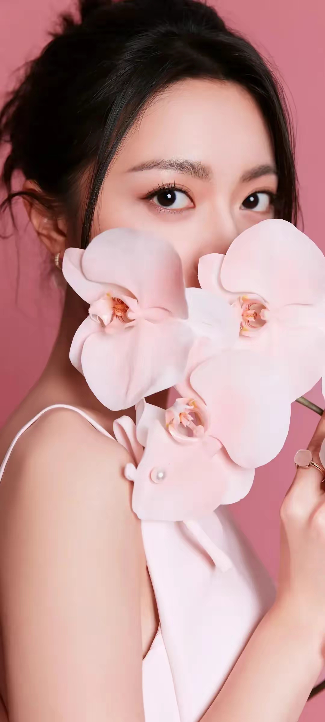 赵今麦粉红高清写真壁纸插图4