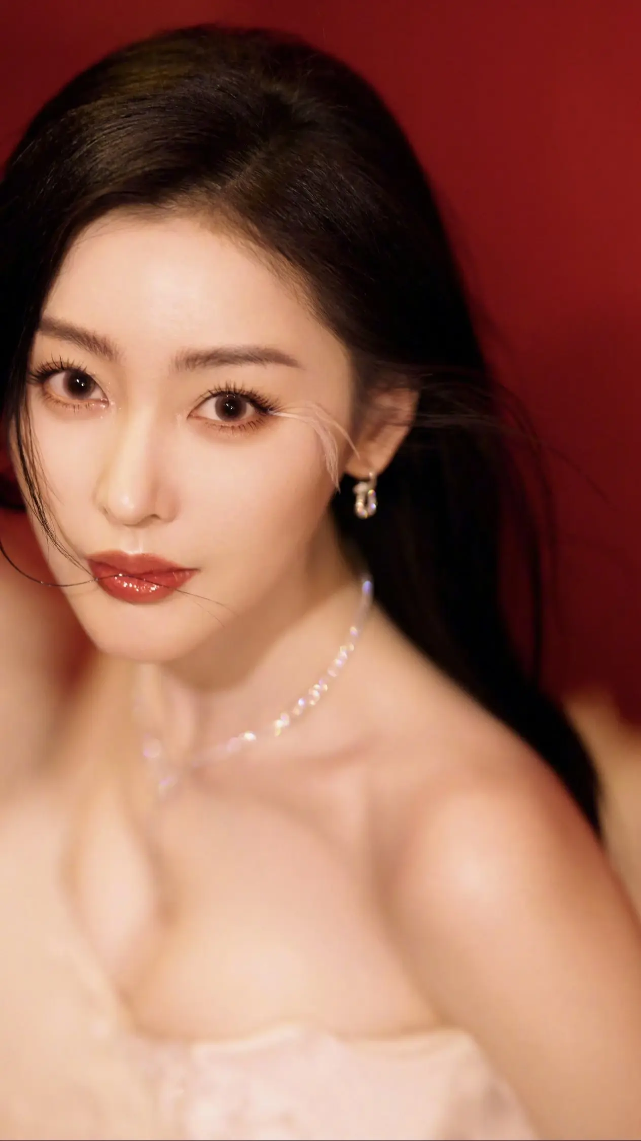 张天爱抹胸裙性感写真插图2