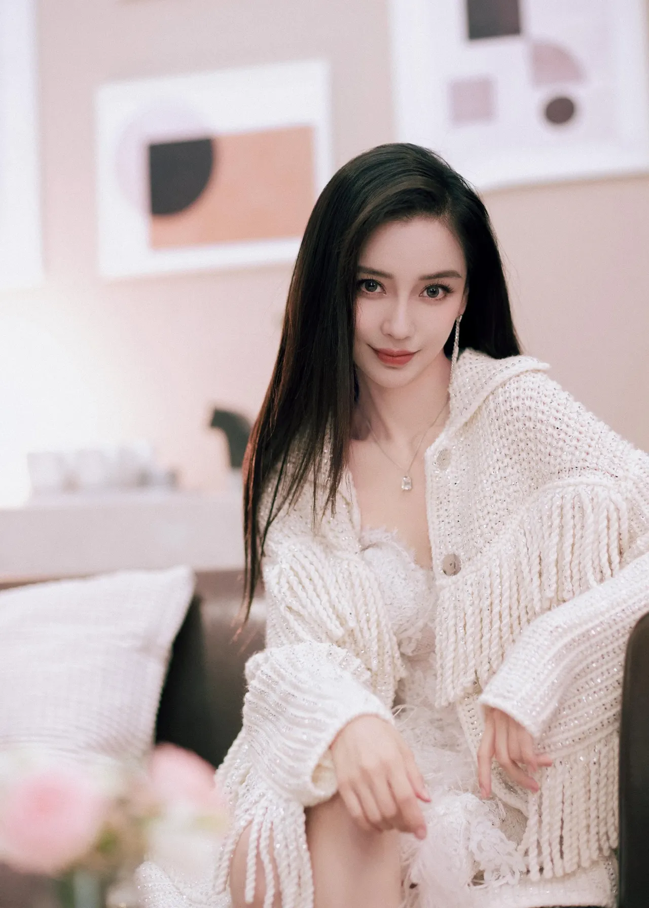杨颖长发好美好迷人呀插图3