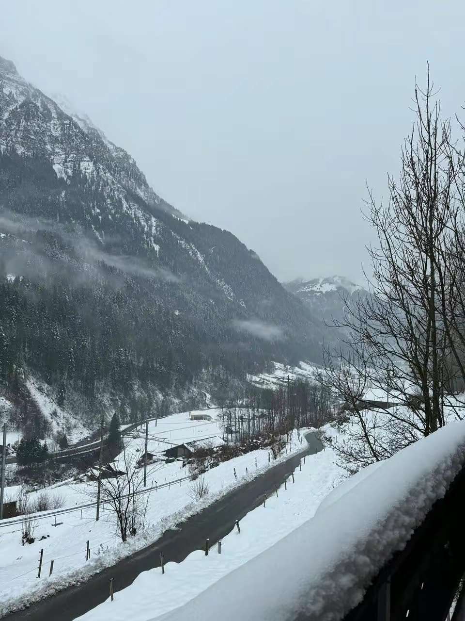 瑞士下雪天爬山领略不一样的雪景插图6