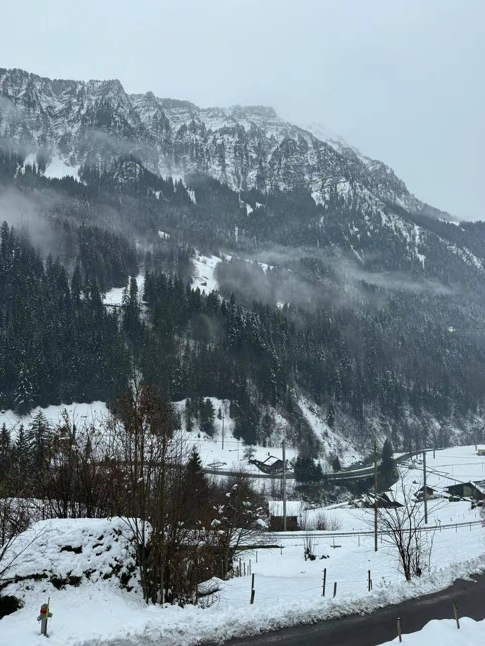 瑞士下雪天爬山领略不一样的雪景插图2