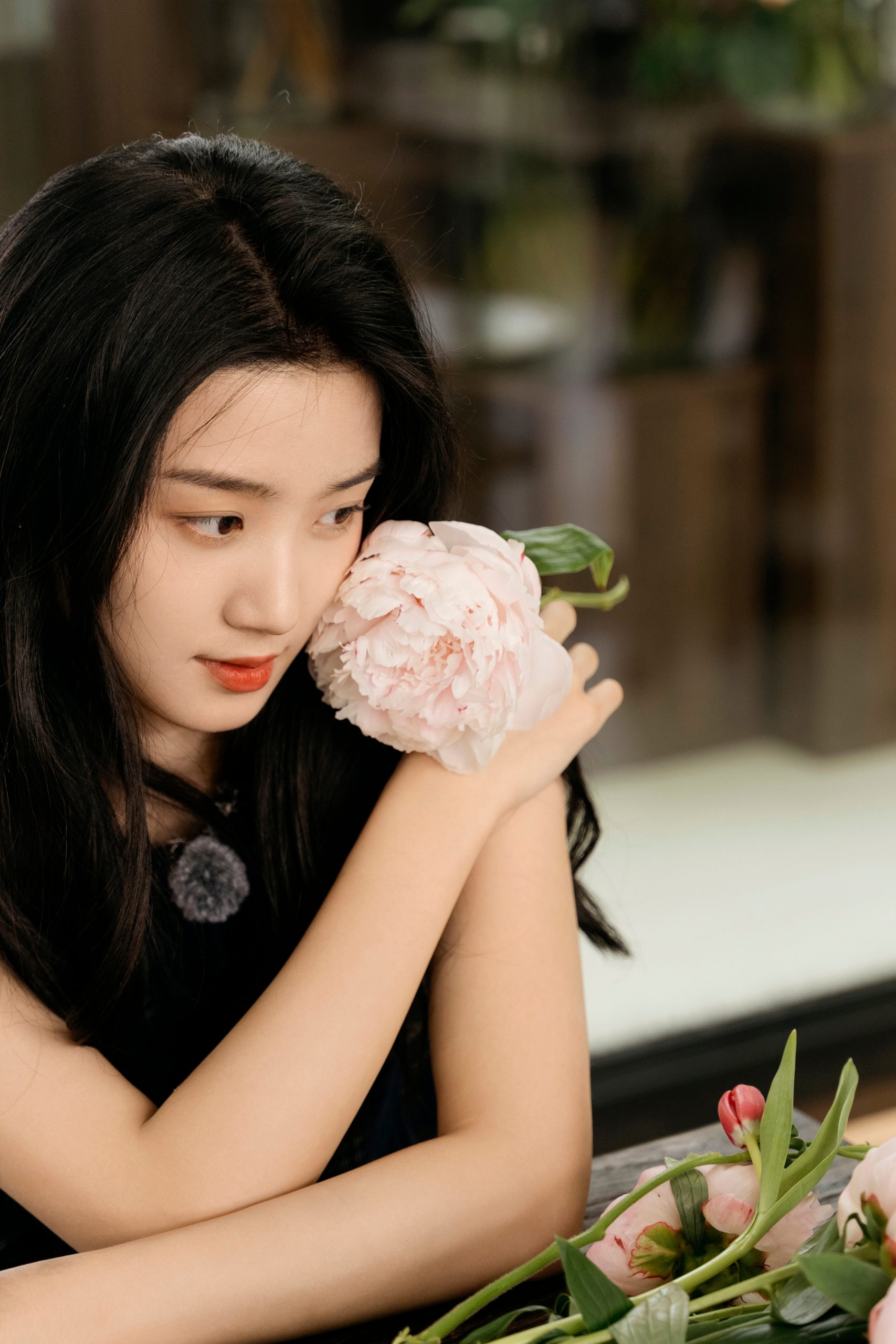 芍药卢昱晓清纯少女写真插图1