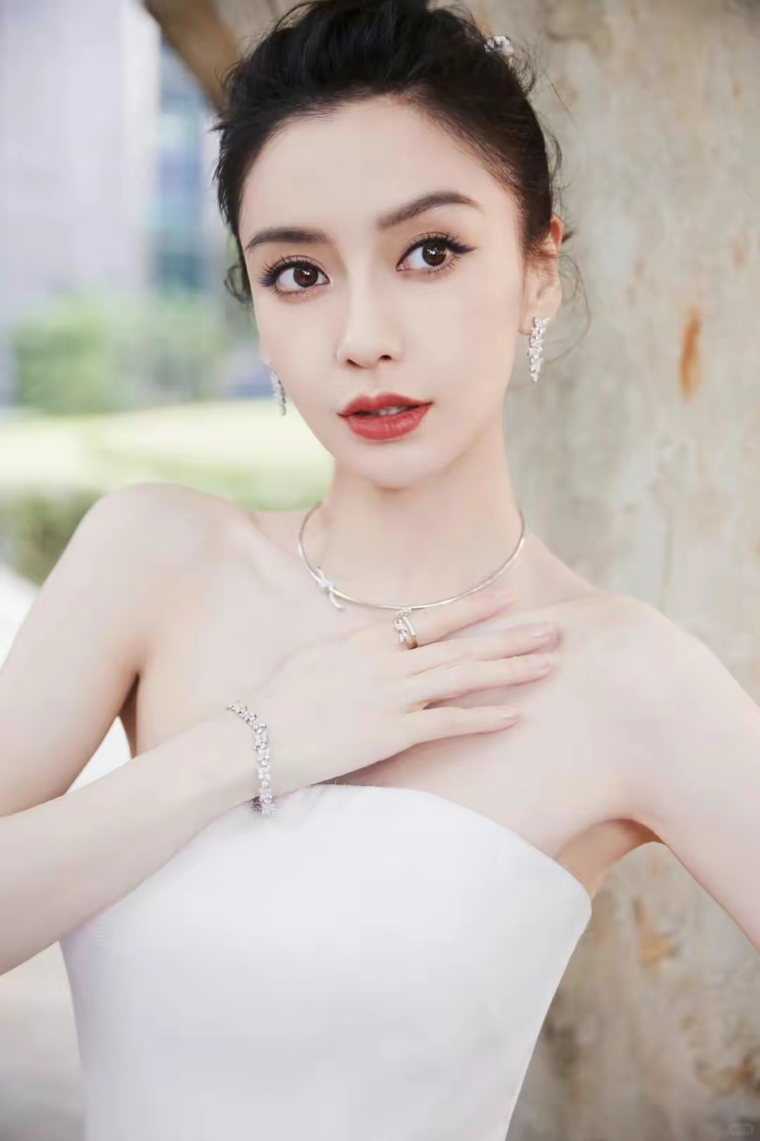 杨颖水墨裙气质写真插图6
