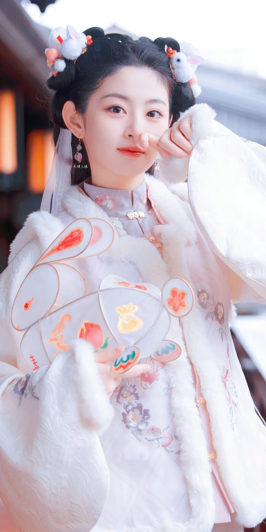赵晴古风喜庆写真壁纸插图2