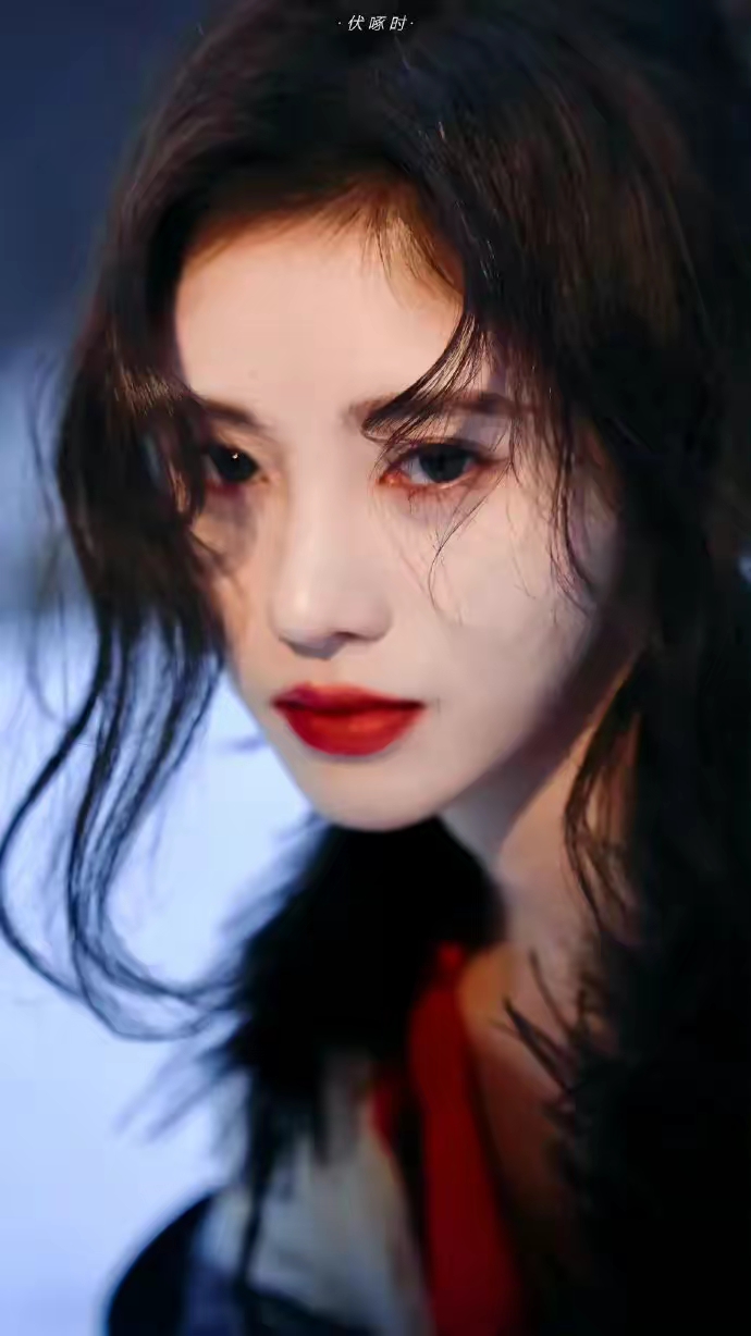 鞠婧祎雪地玫瑰壁纸插图6
