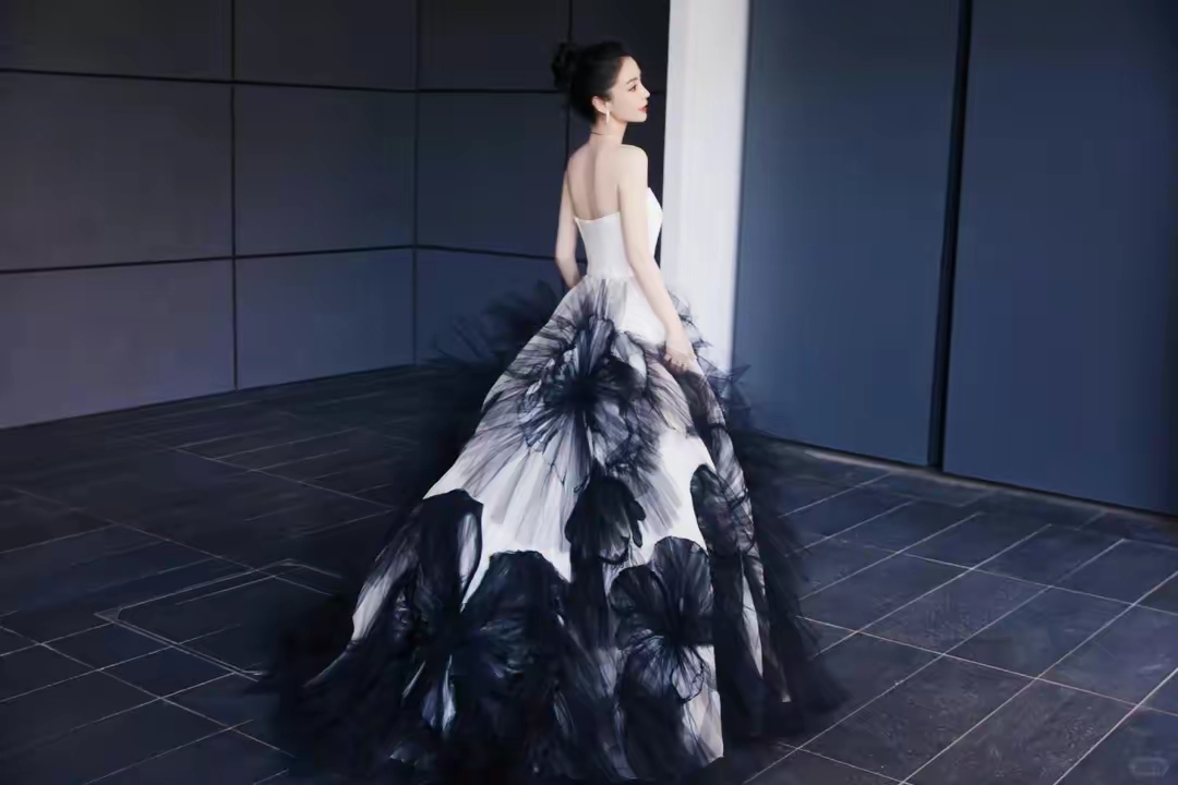 杨颖水墨裙气质写真插图4