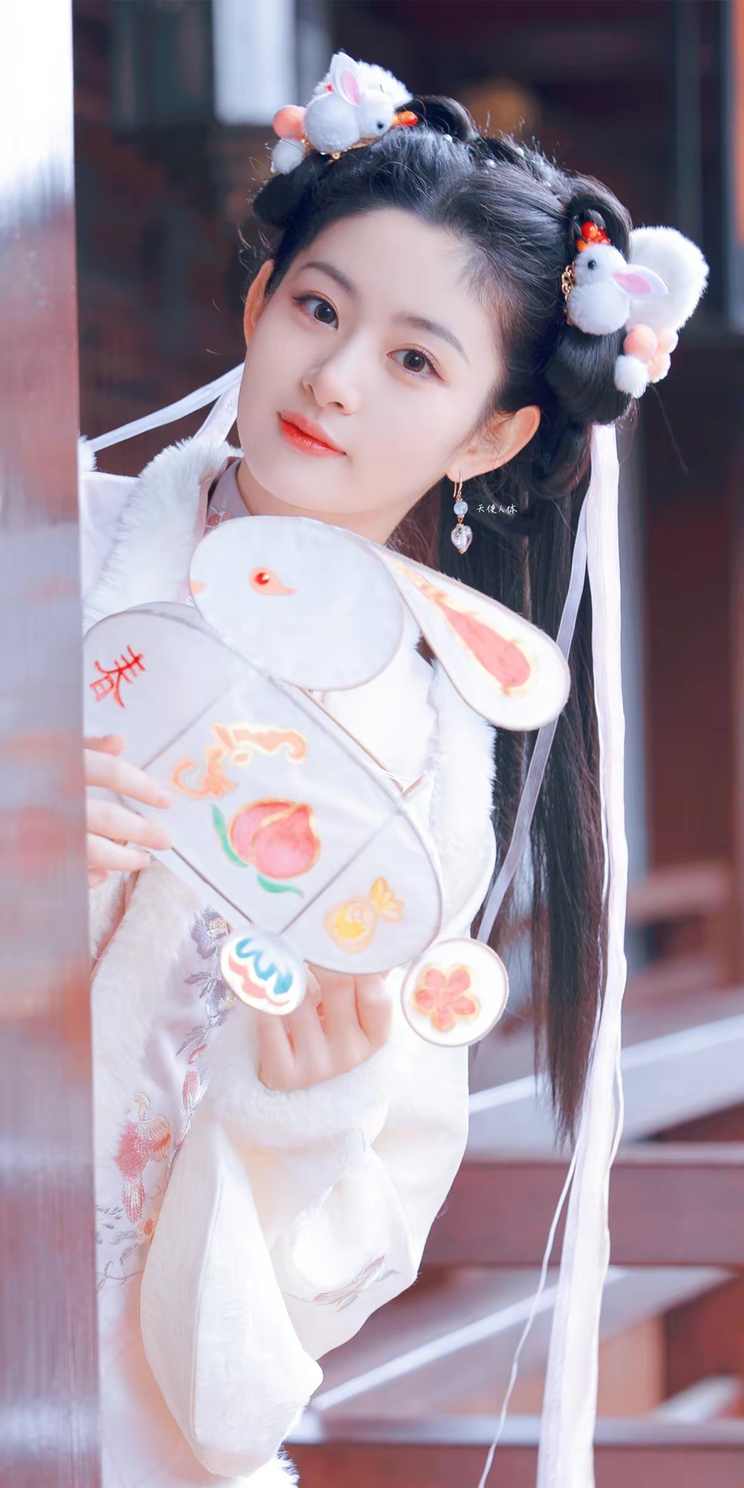 赵晴古风喜庆写真壁纸插图3