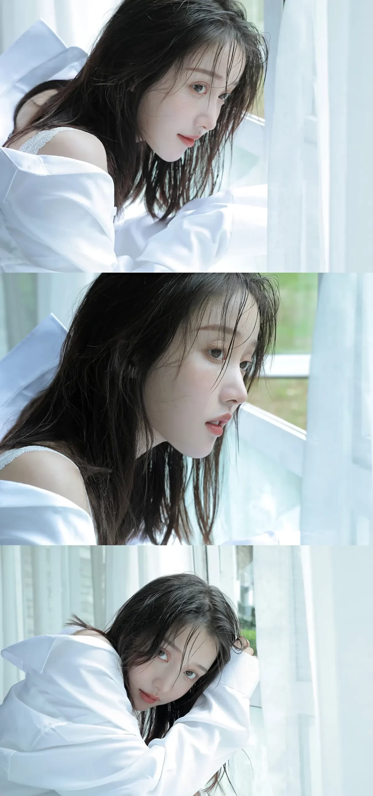 姜贞羽纯白写真壁纸插图15