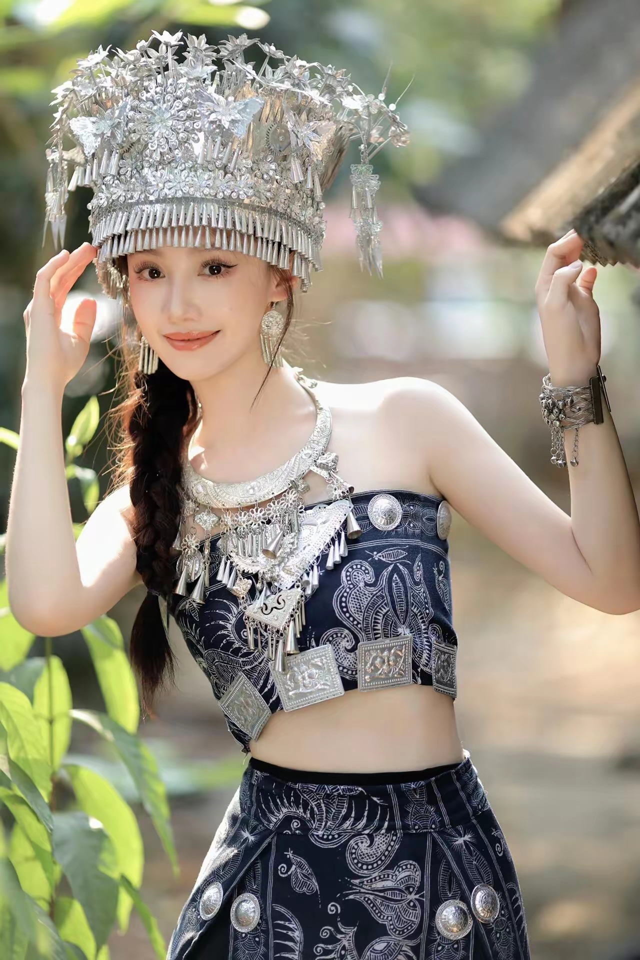 女神王鹤润苗族少女写真插图7