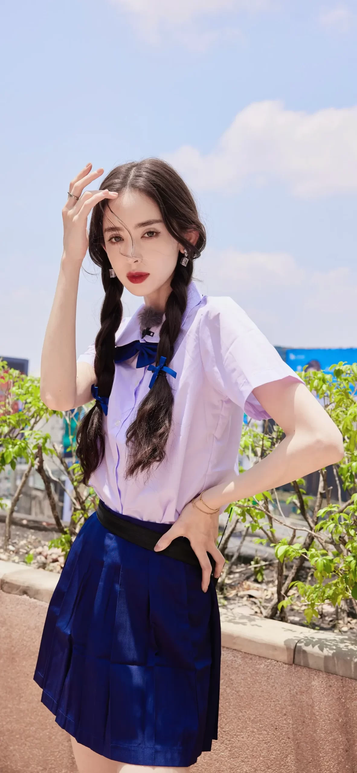 学妹古力娜扎清纯写真壁纸插图7