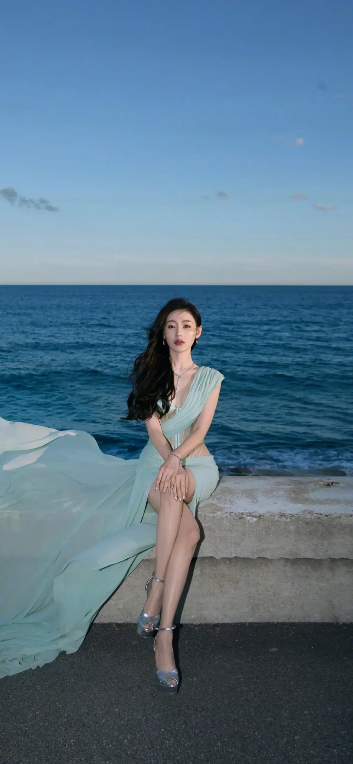 张天爱海边高清写真壁纸插图10