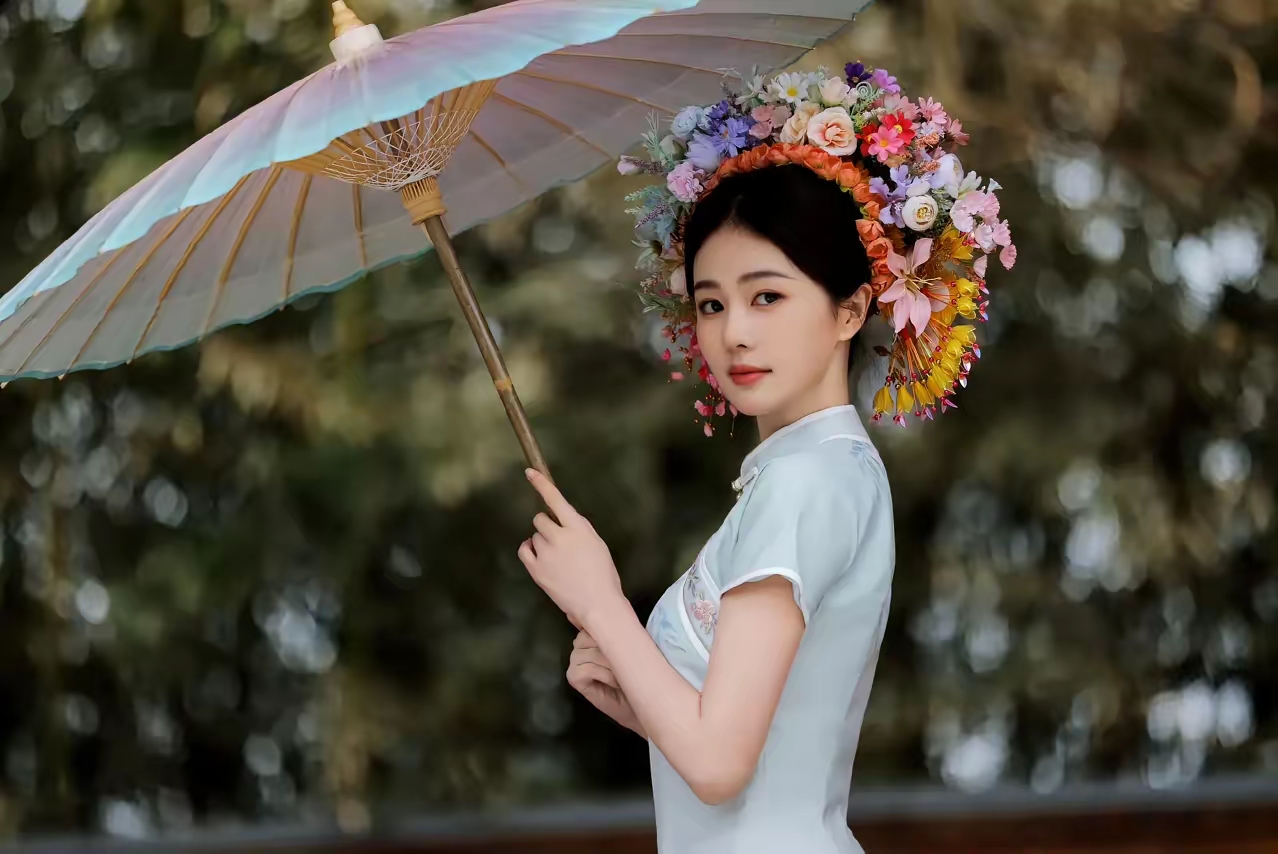 白鹿旗袍写真插图7