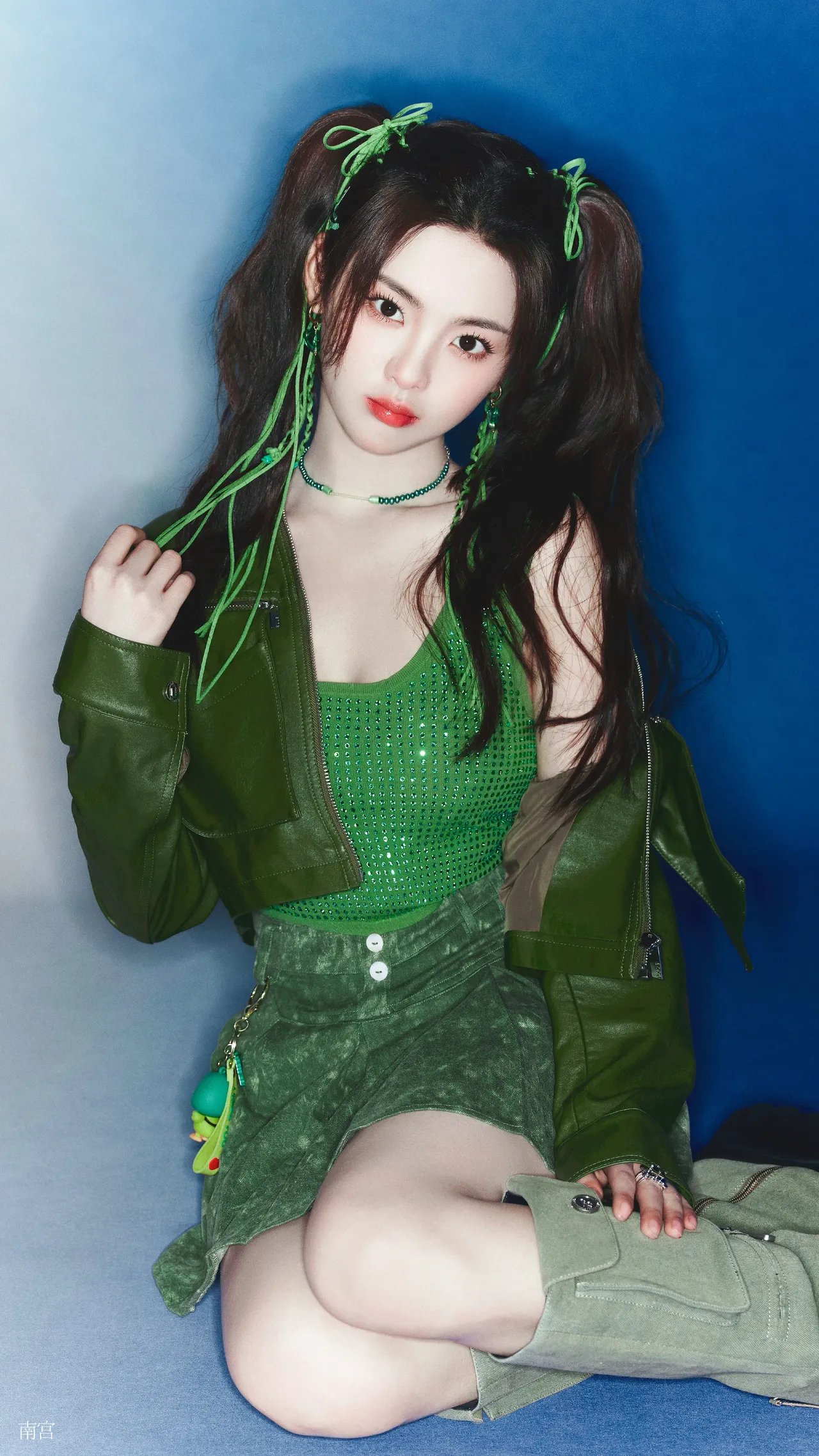 杨超越绿色背心写真插图5