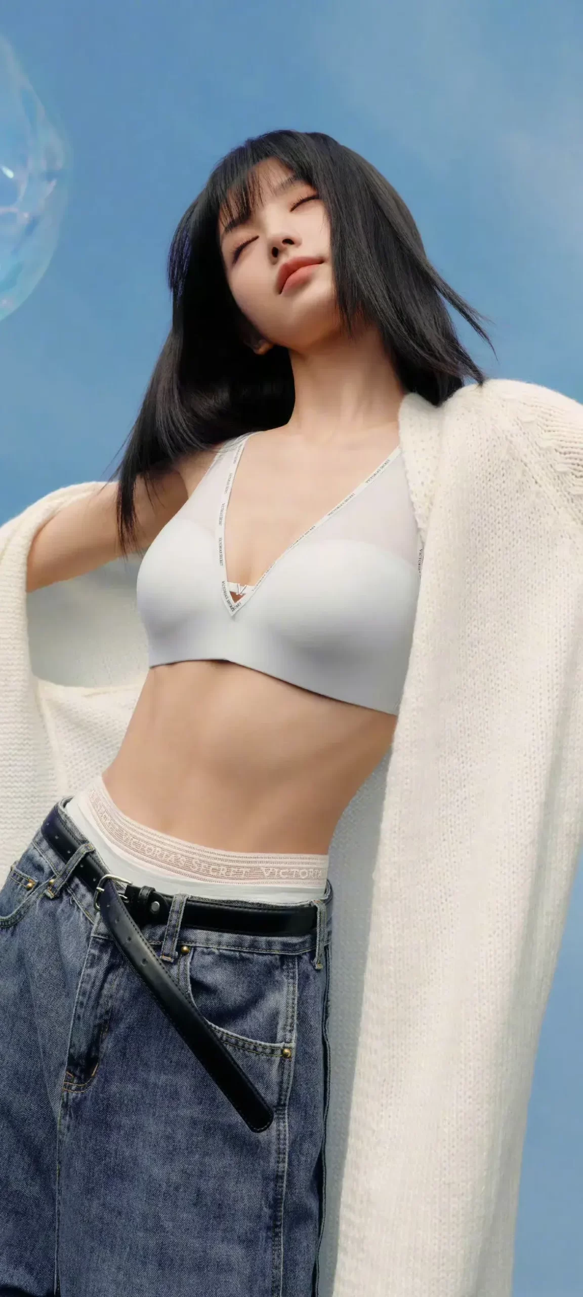 田曦薇内衣写真壁纸插图1