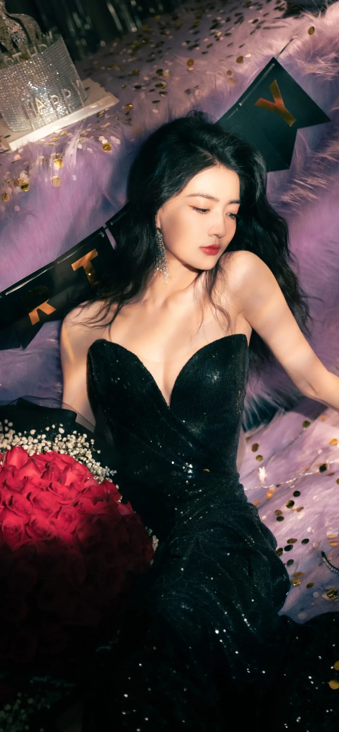 徐璐黑色礼服写真插图7