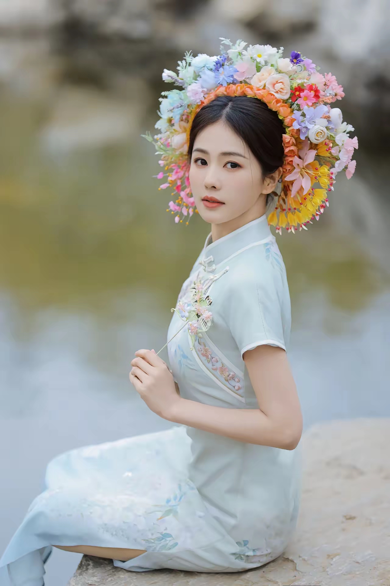 白鹿旗袍写真插图12