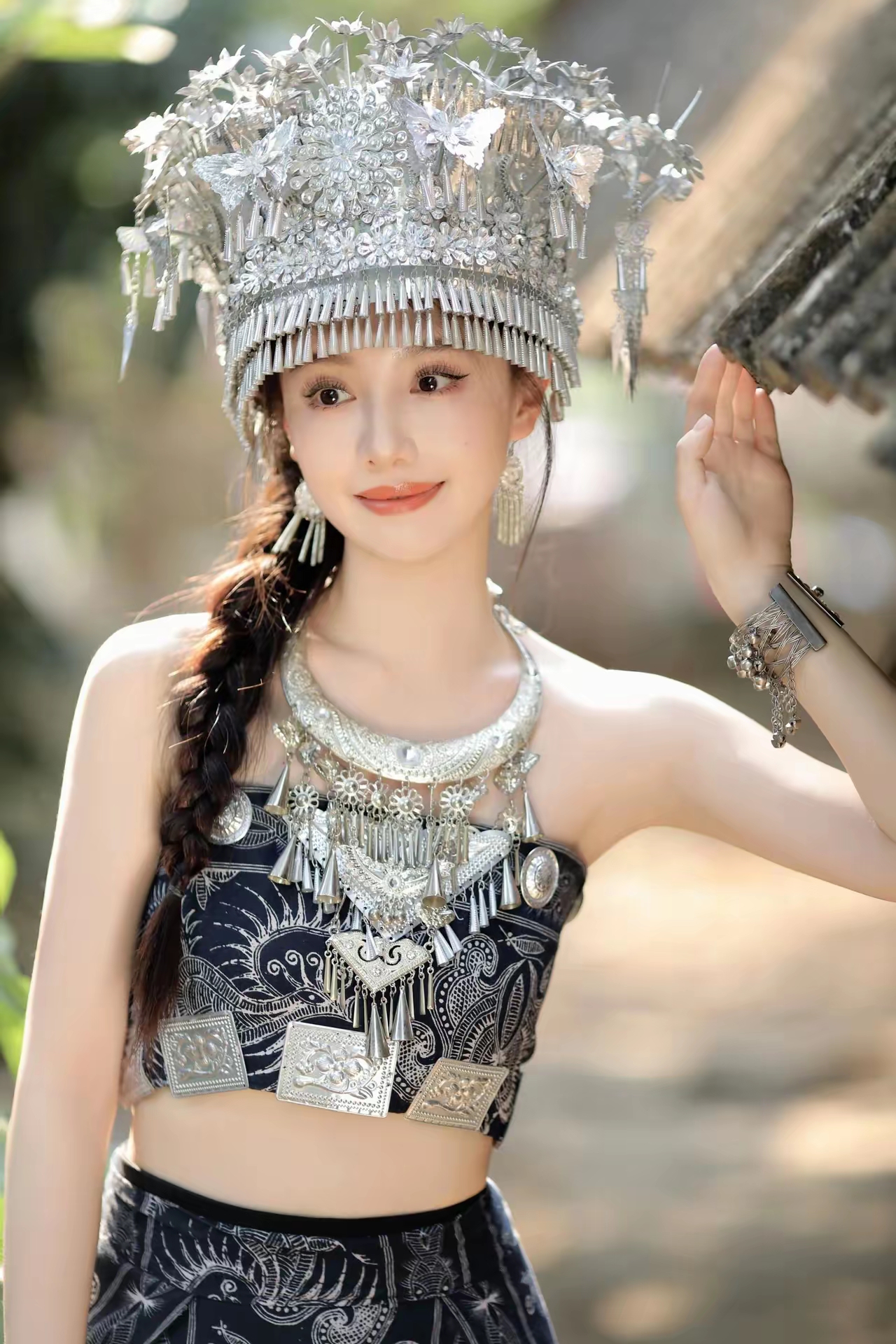 女神王鹤润苗族少女写真插图