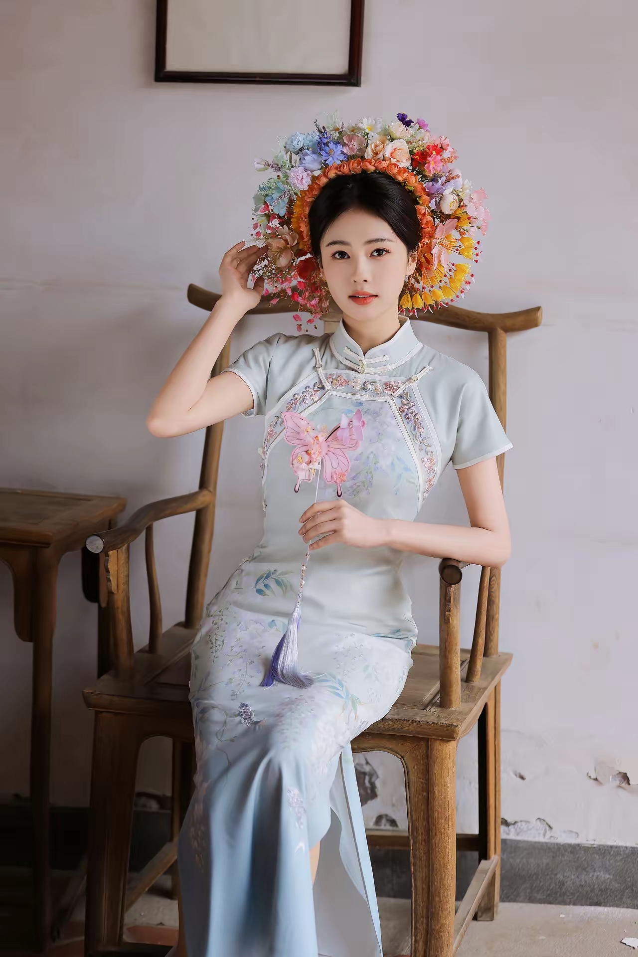 白鹿旗袍写真插图8