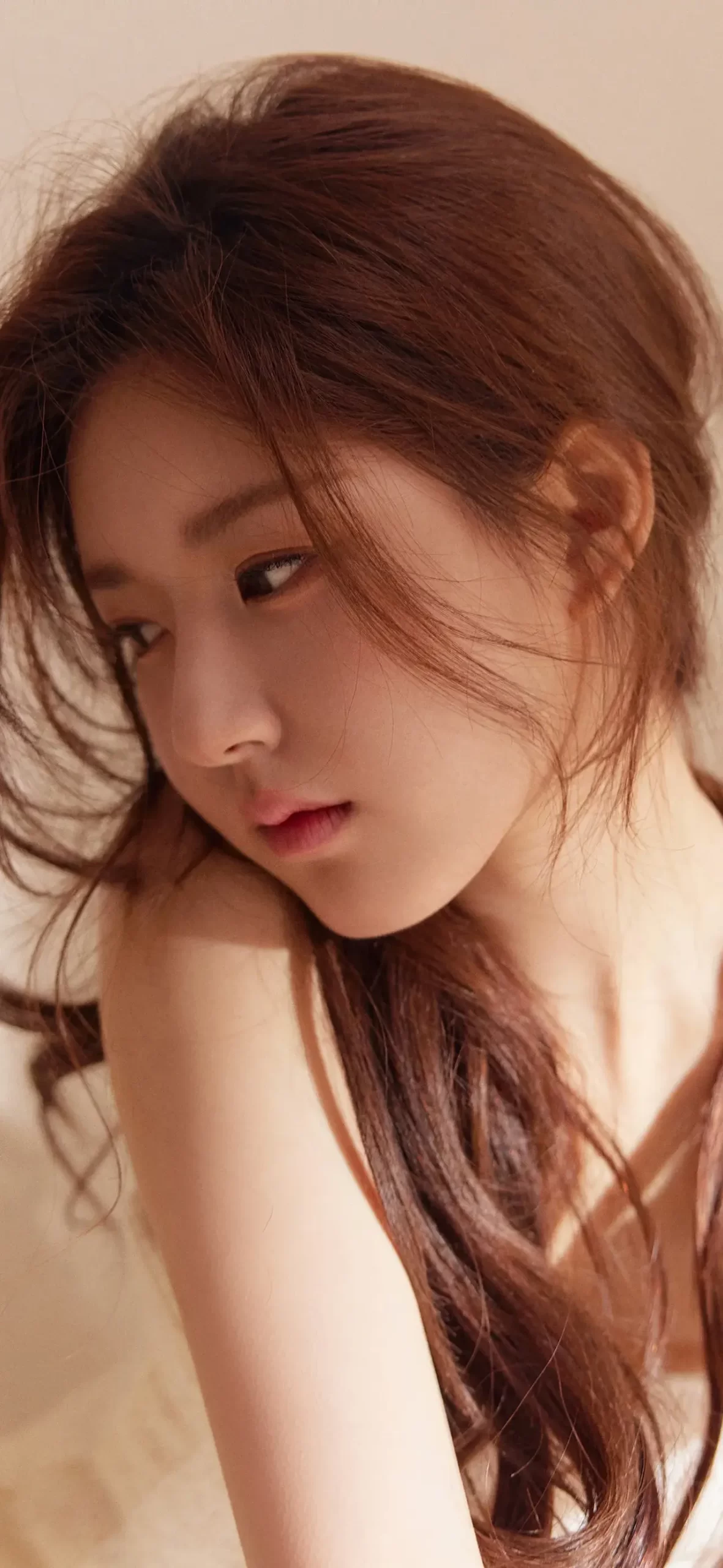 赵露思白色针织裙写真壁纸插图15