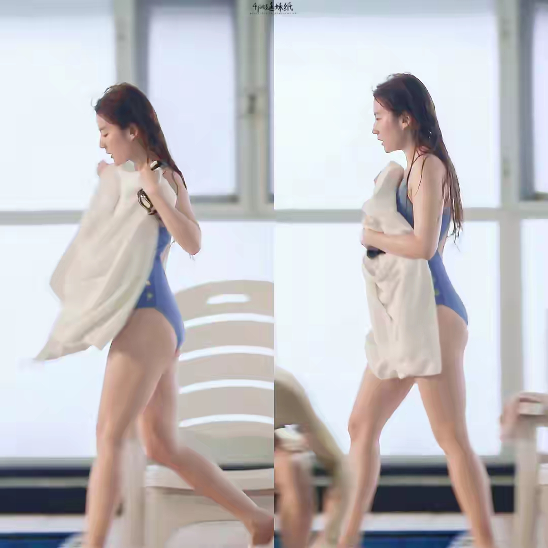 刘亦菲蓝色泳装插图4