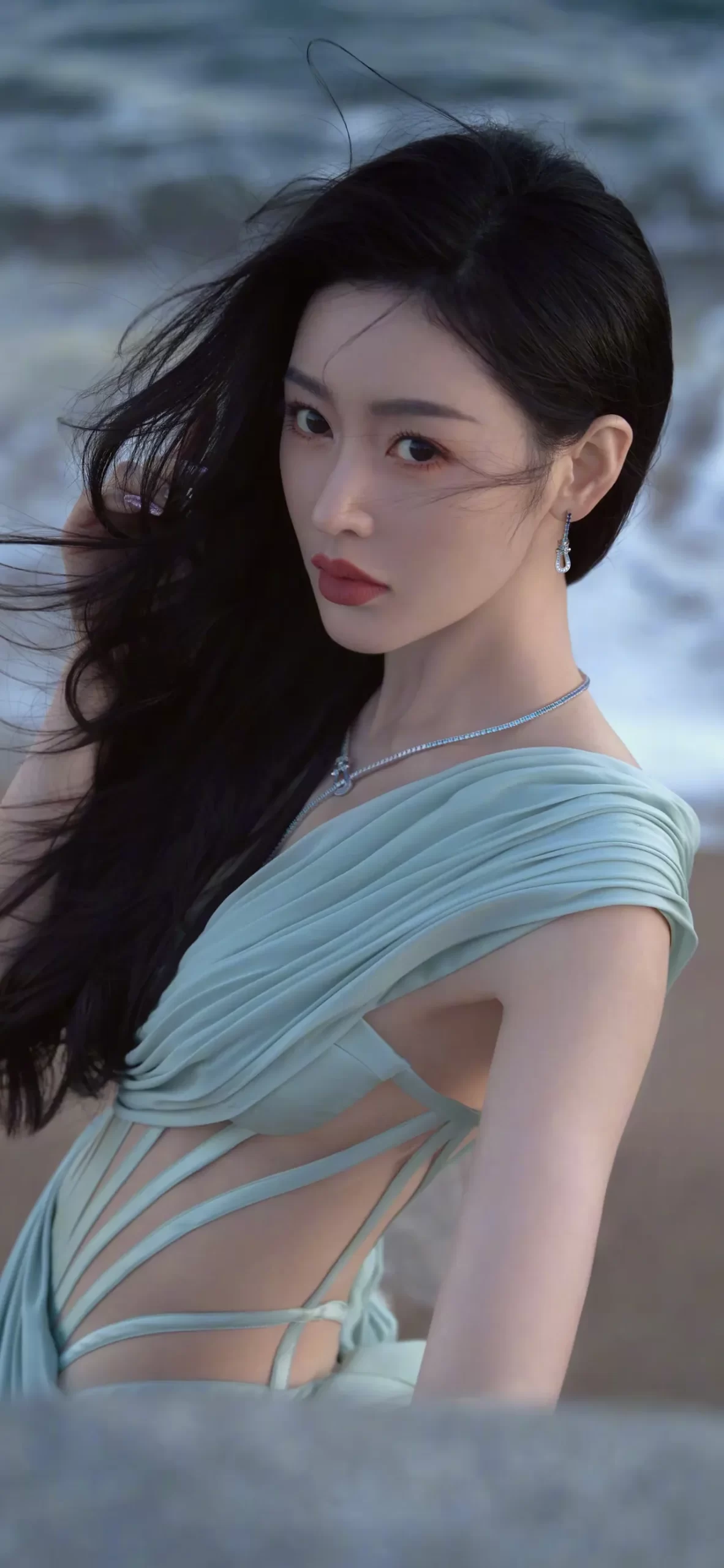 张天爱海边写真壁纸插图5
