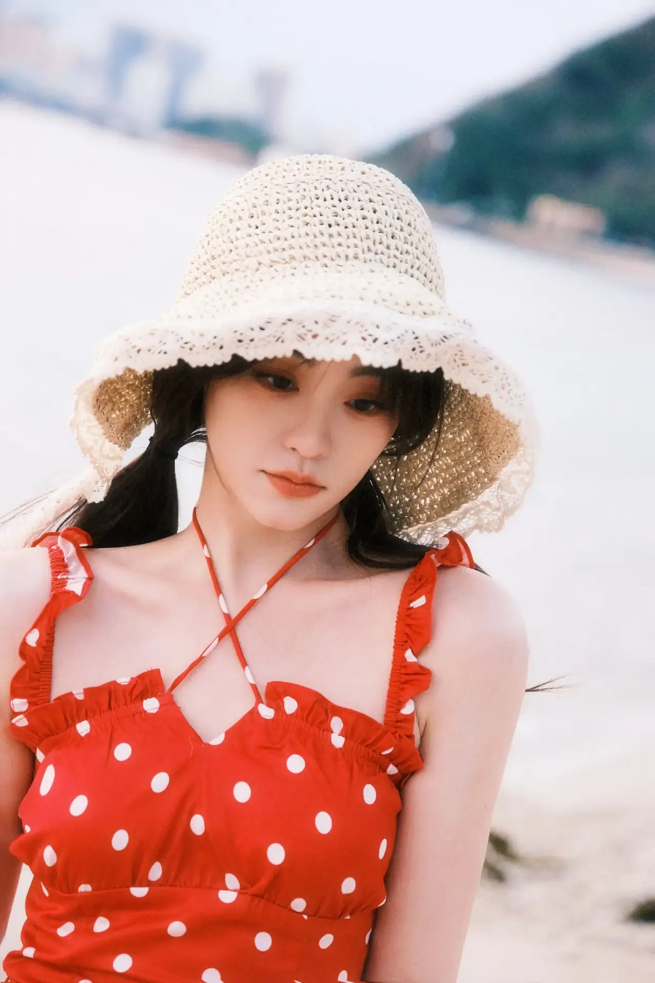 祝绪丹海边写真插图4