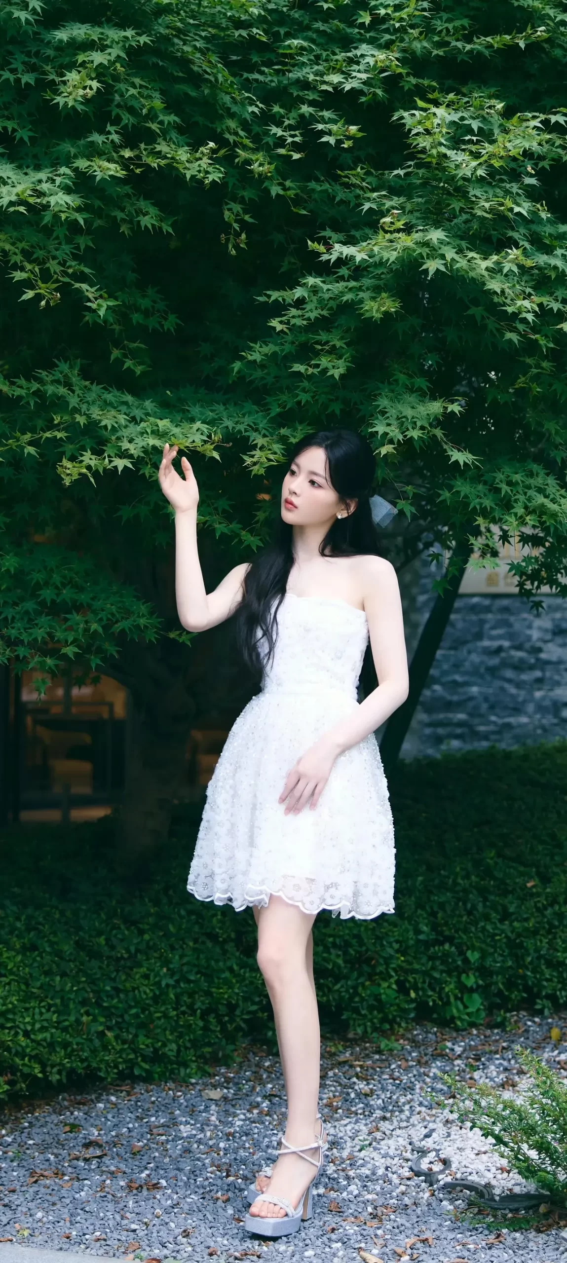 杨超越白裙写真插图1