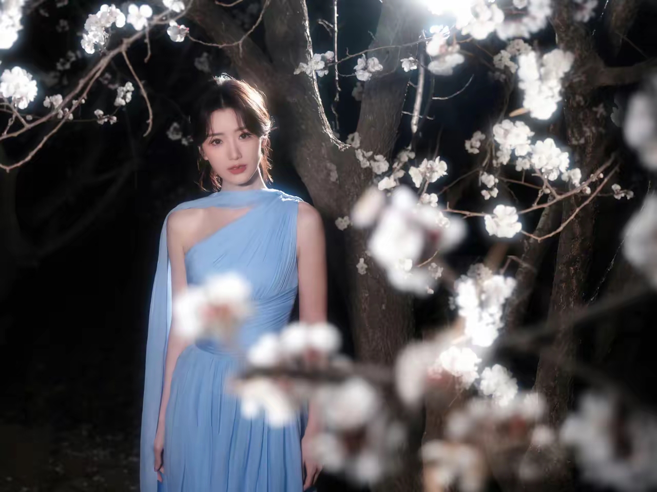 毛晓彤蓝色长裙写真插图8
