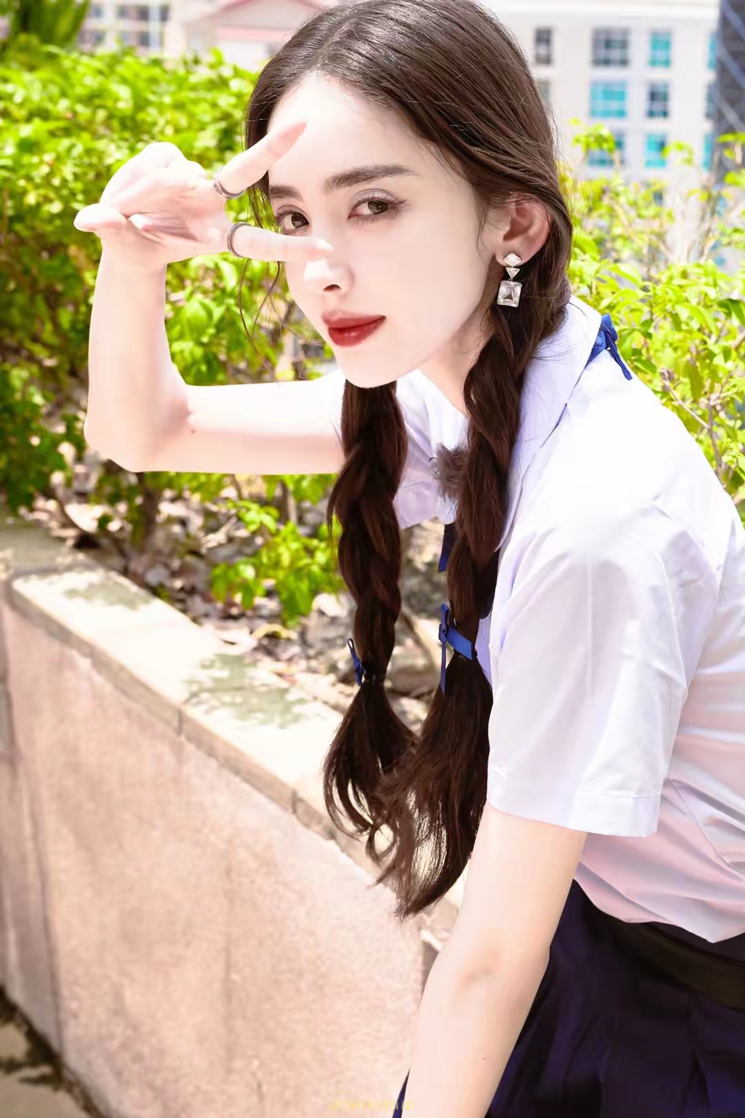 古力娜扎麻花辫插图