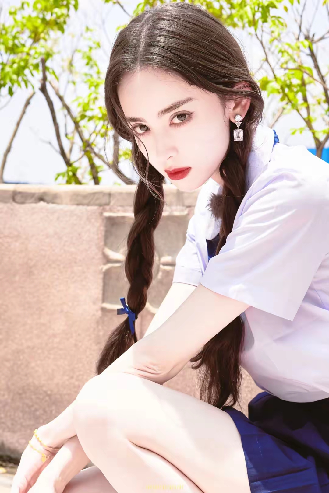 古力娜扎麻花辫插图1