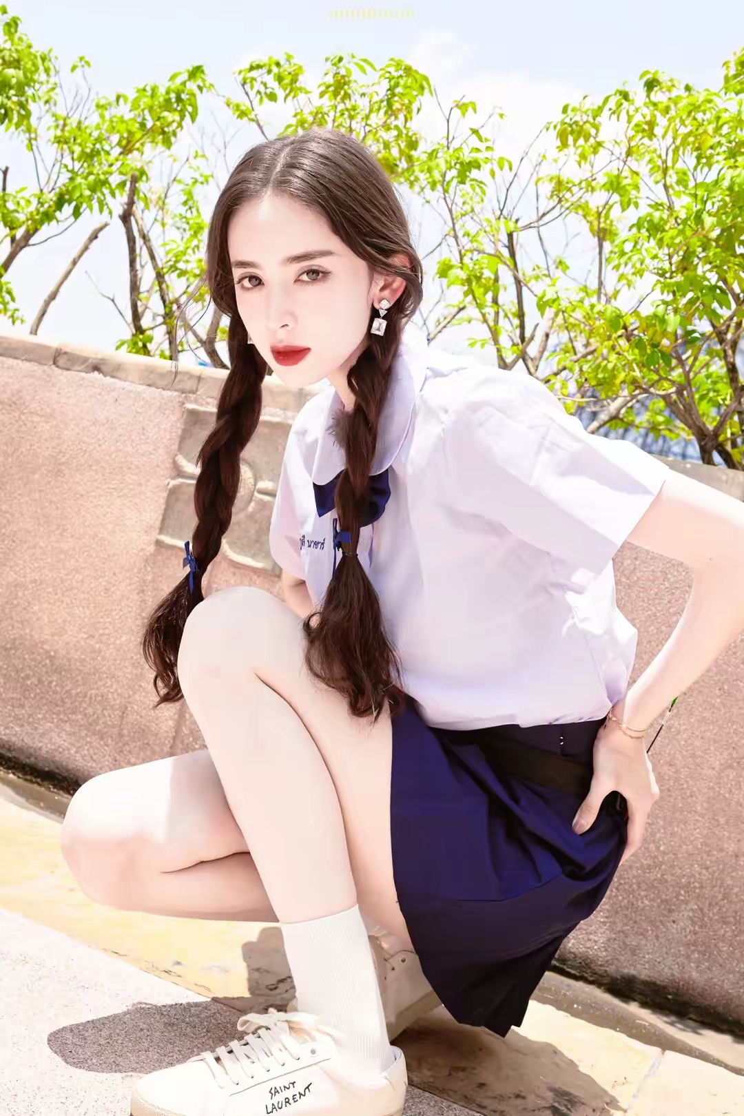古力娜扎麻花辫插图3