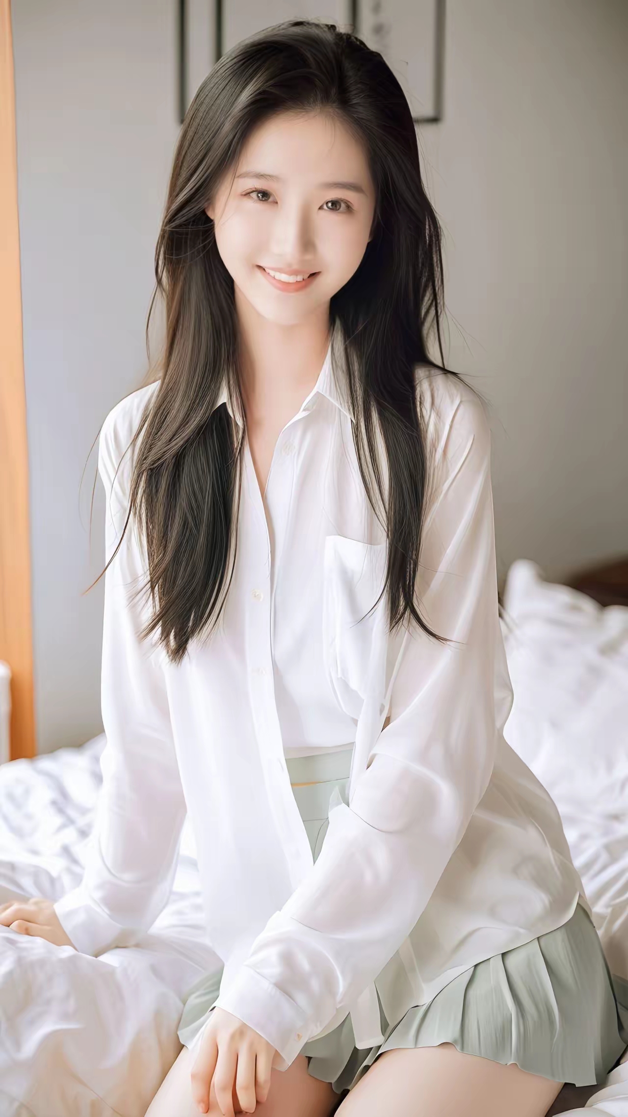 粉嫩清新美少女插图