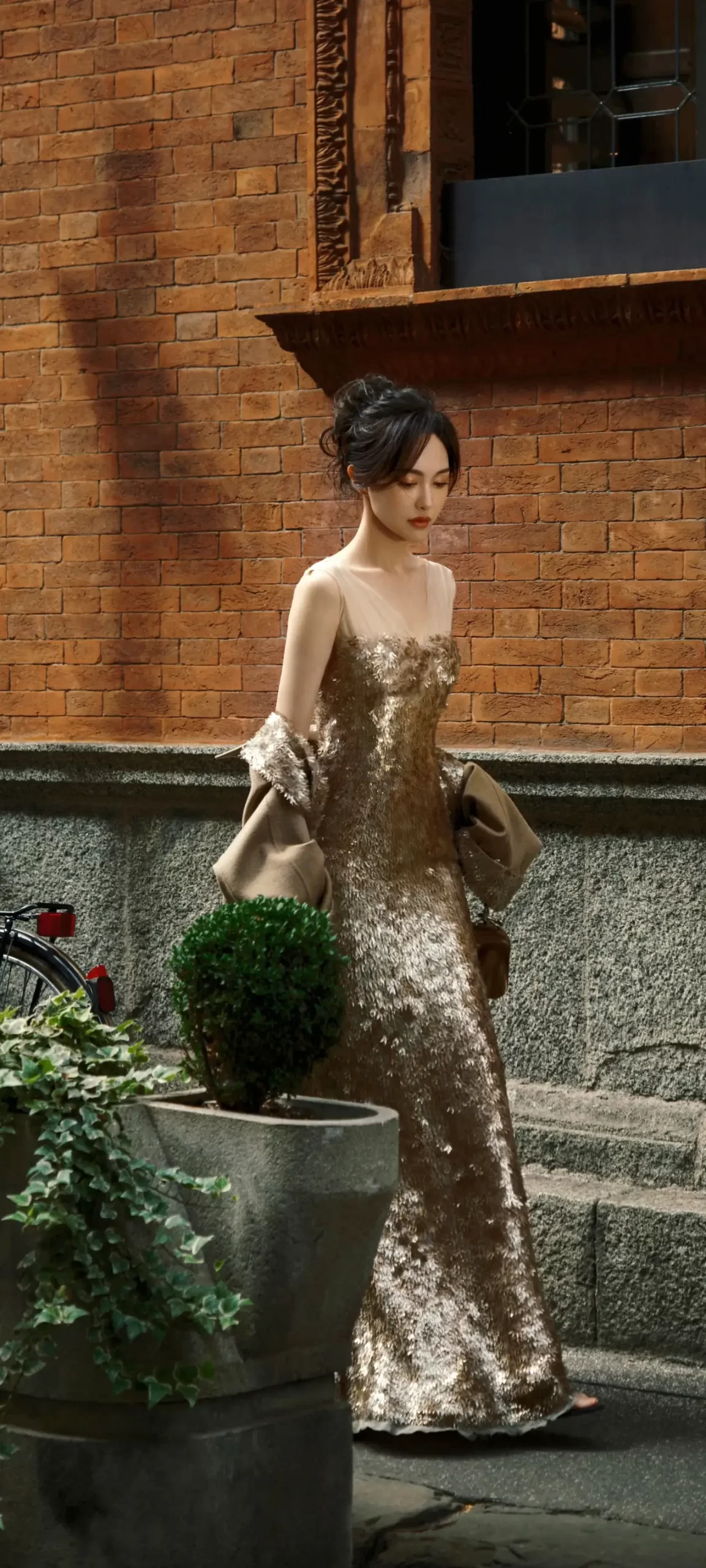 唐嫣街头写真壁纸插图7