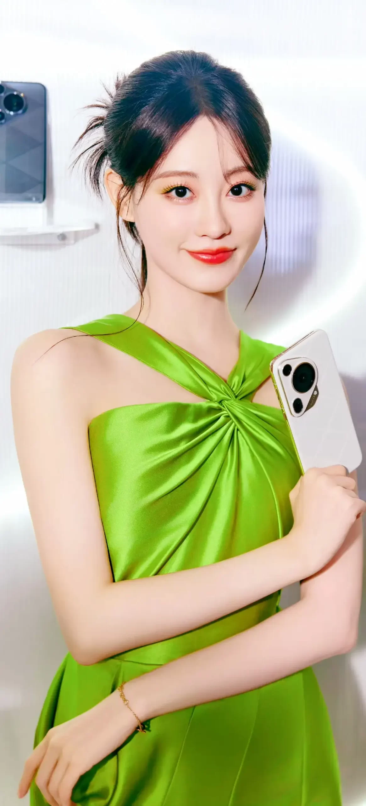 祝绪丹绿裙写真插图5