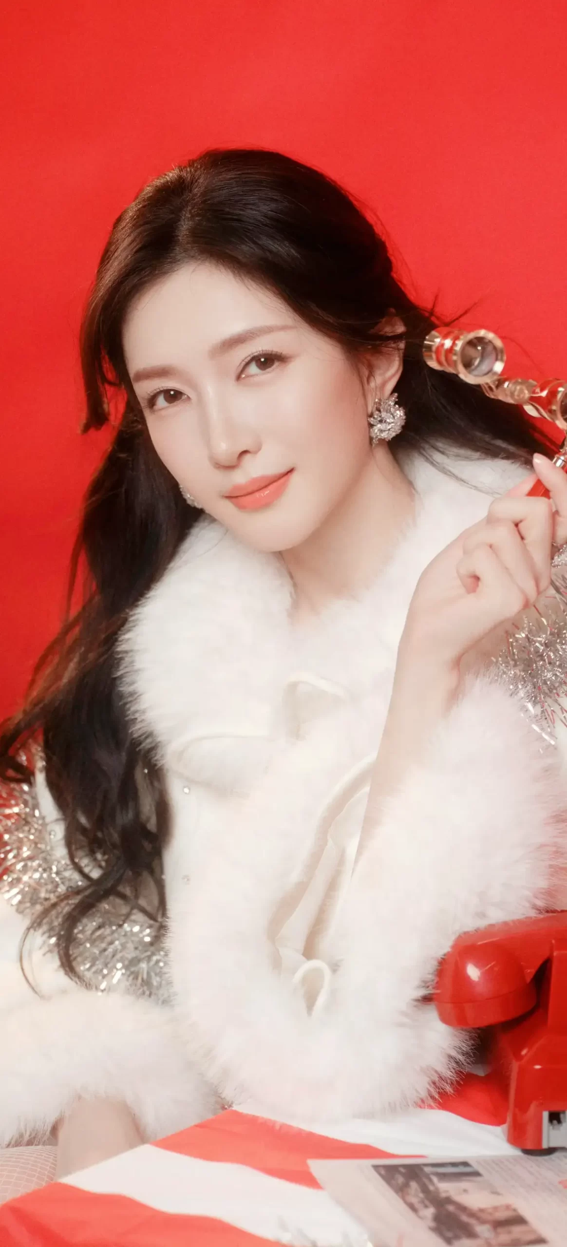 江疏影甜蜜写真壁纸插图