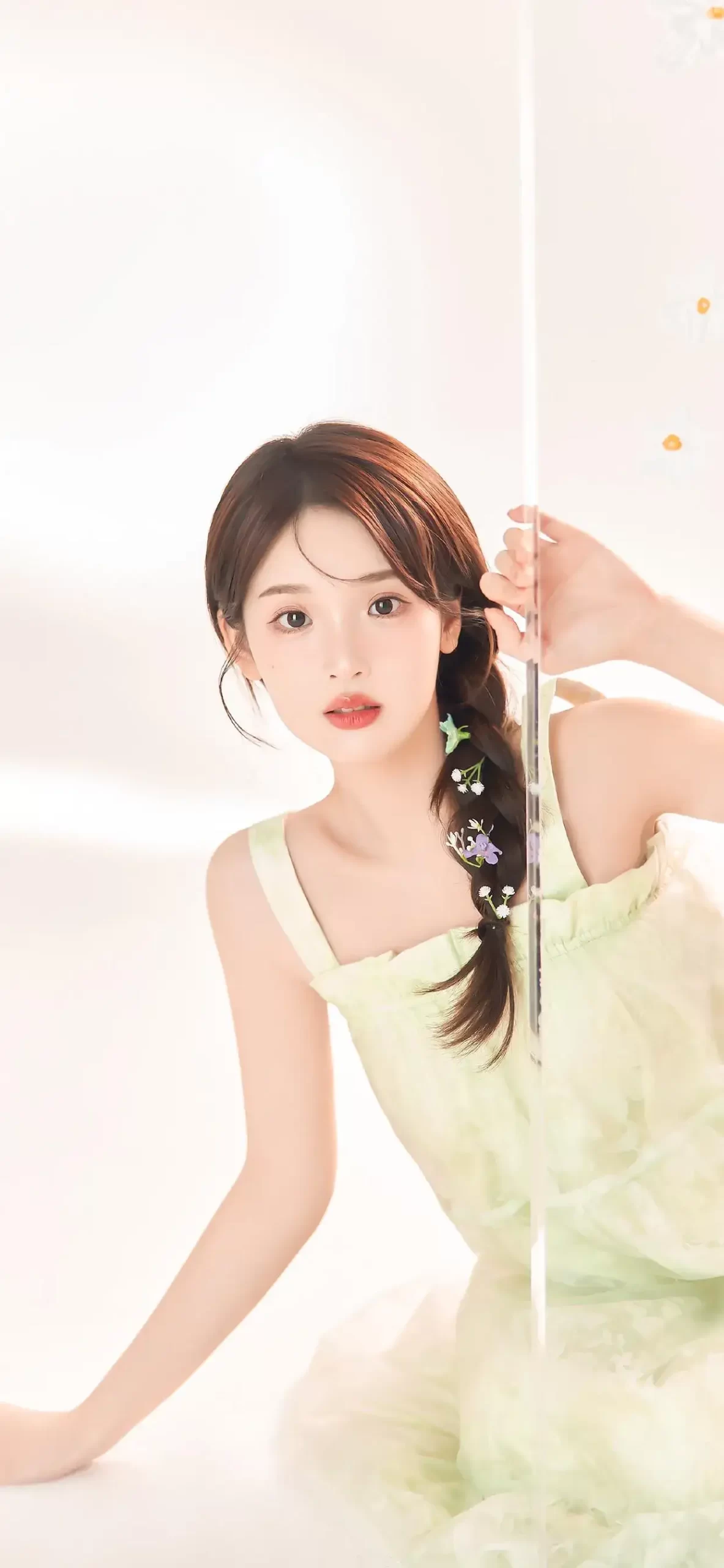 张淼怡绿裙写真插图7