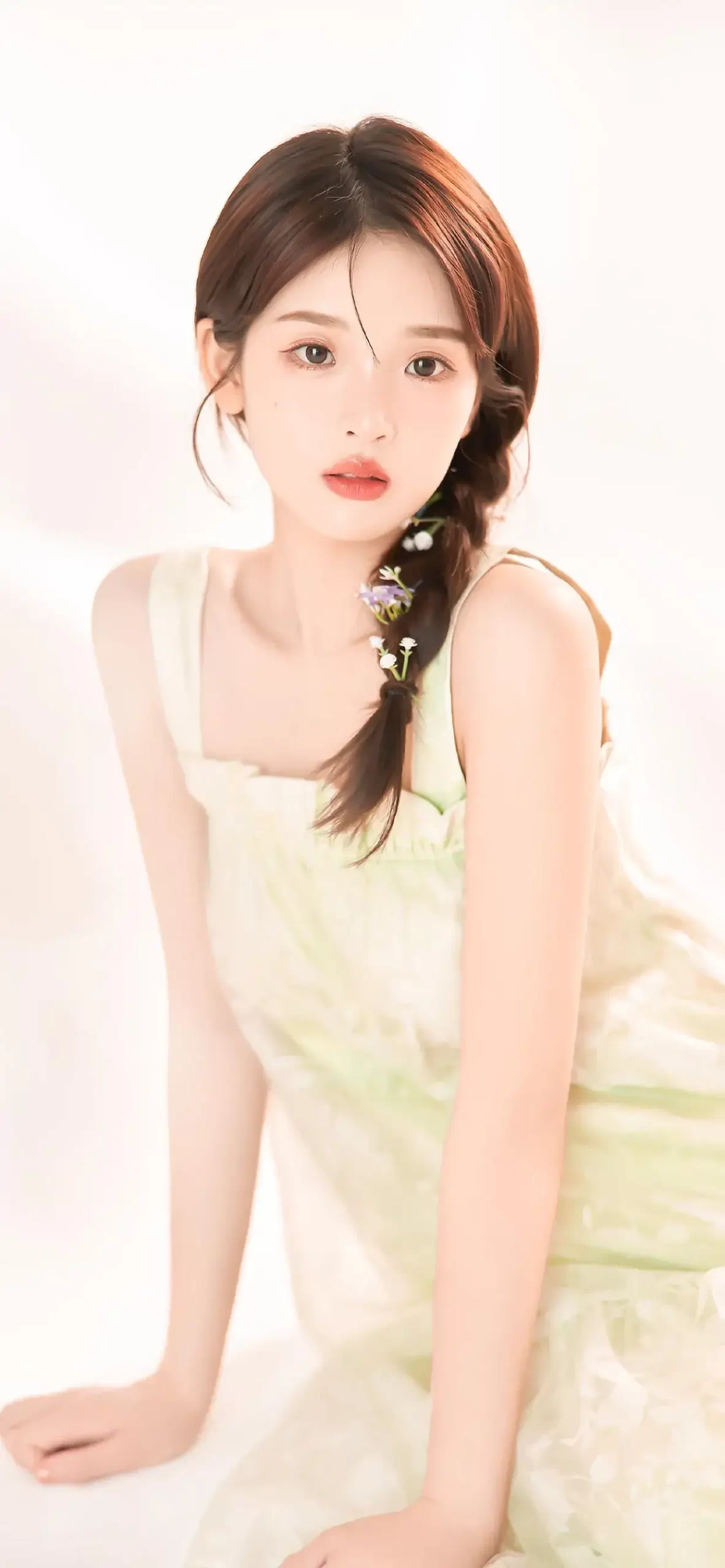 张淼怡绿裙写真插图4