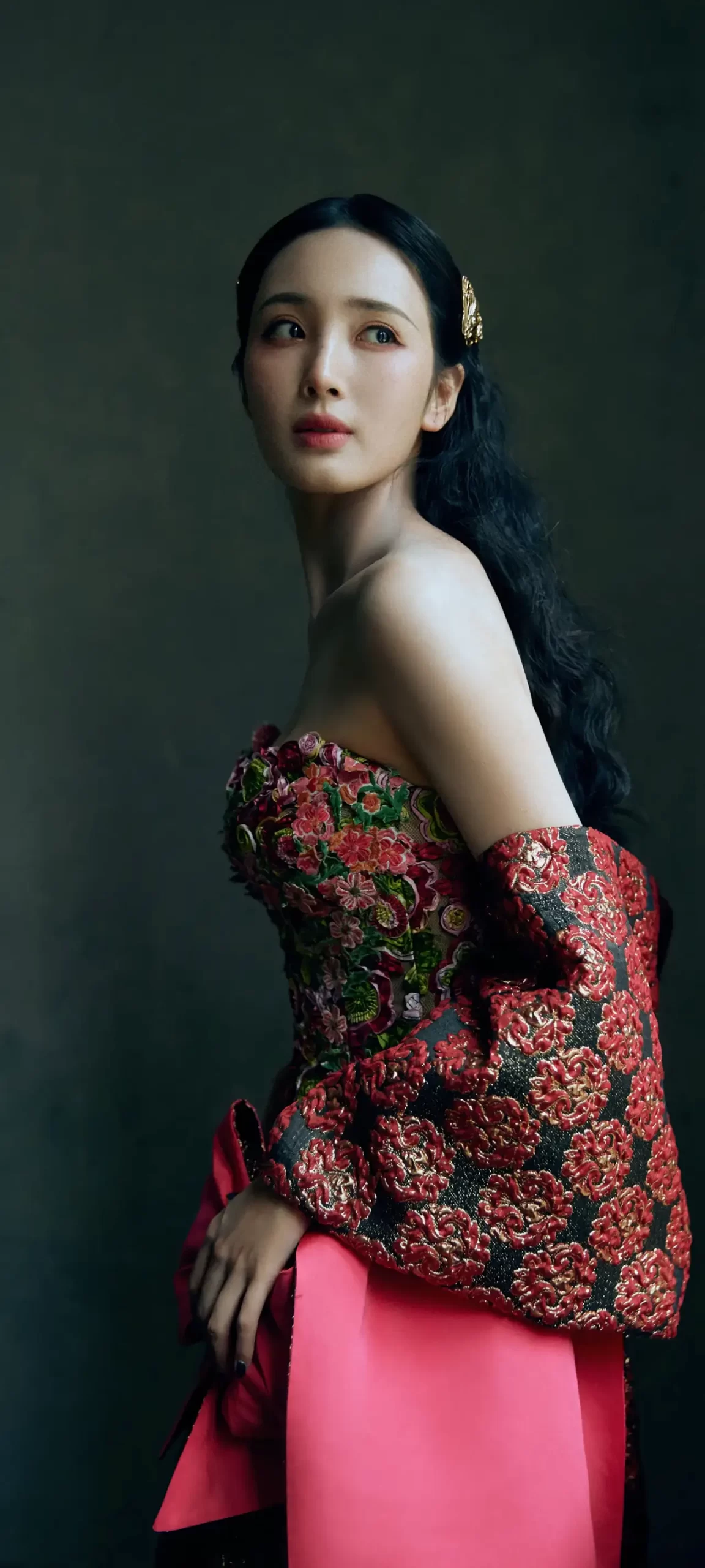 王紫璇中国风抹胸裙写真插图5