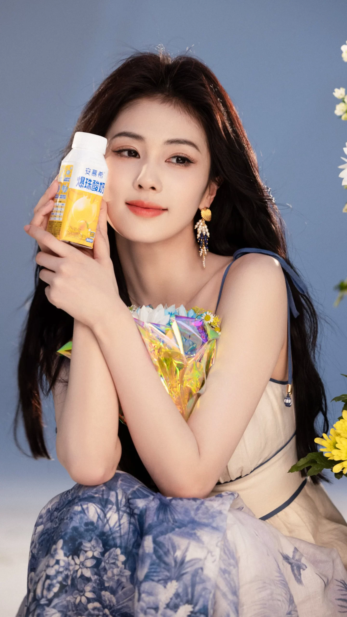 白鹿白裙子写真插图7
