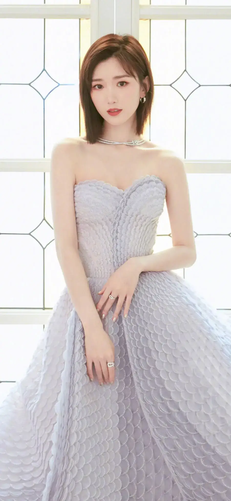 毛晓彤紫色裙子写真插图7